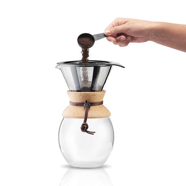 Bodum Кофейник с двойными стенками и фильтром, 1,5 л, Pour Over | https://grandposuda.com.ua