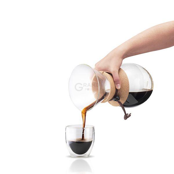 Bodum Кофейник с двойными стенками и фильтром, 1,5 л, Pour Over | https://grandposuda.com.ua