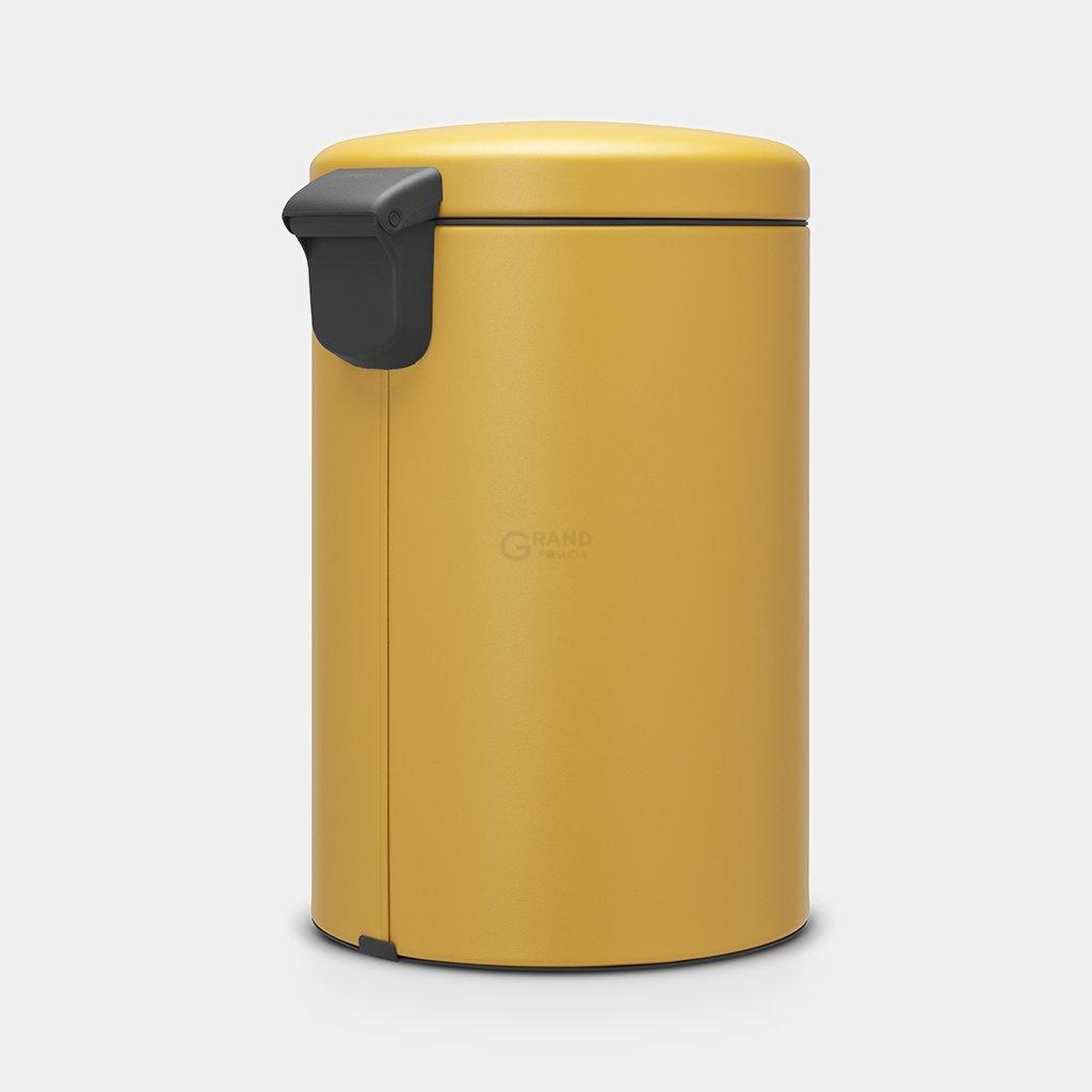 Brabantia Сміттєвий бак з педаллю 20 л безшумний мінерально-гірчичний NewIcon | https://grandposuda.com.ua