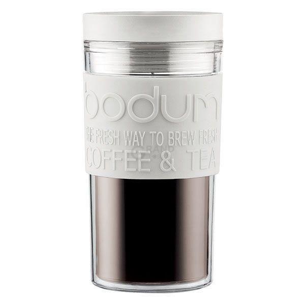 Bodum Кружка біла, 0,35 л, Travel Mug | https://grandposuda.com.ua