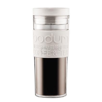 Bodum Кружка біла, 0,45 л, Travel Mug | https://grandposuda.com.ua