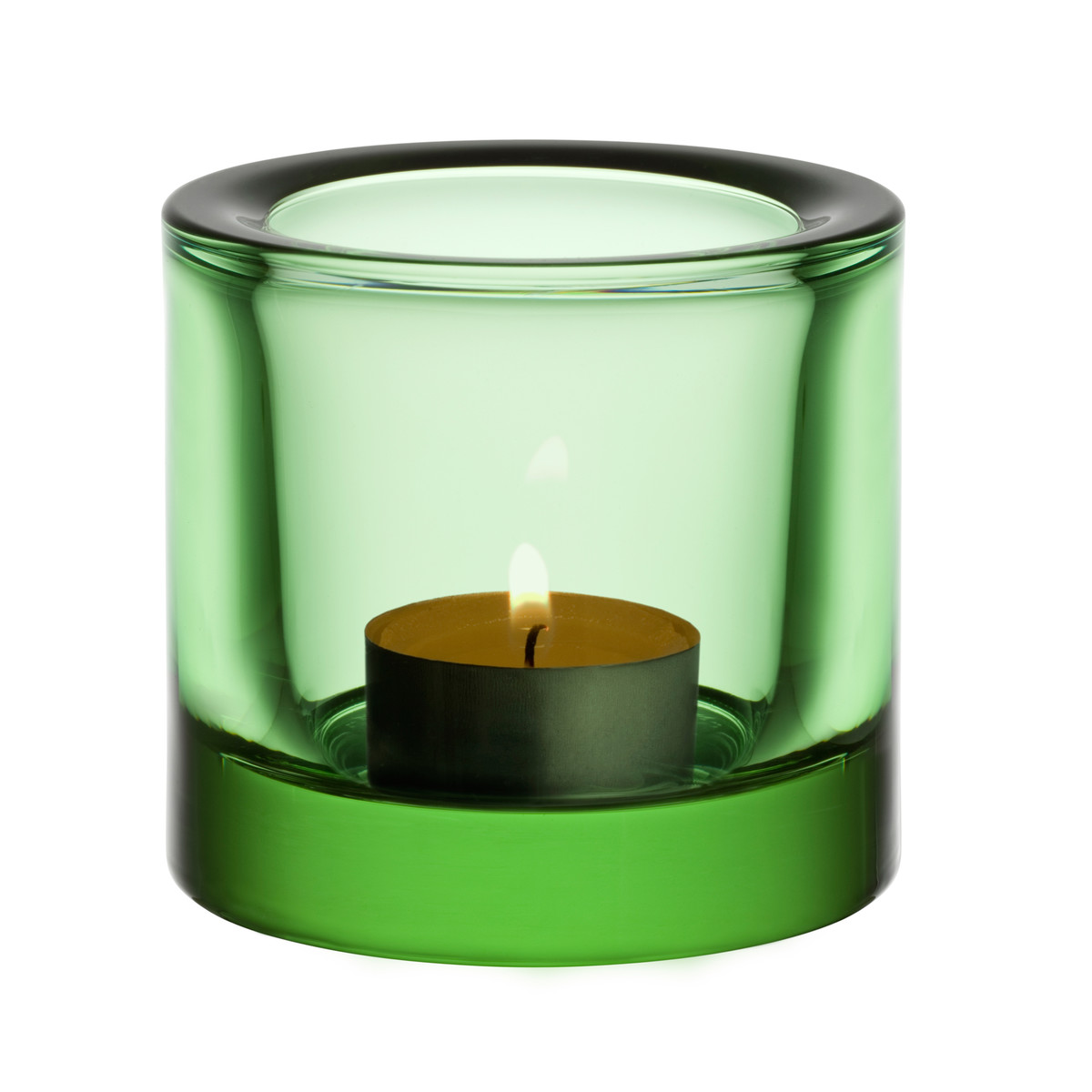 Iittala Подсвечник для чайной свечи 6,9х6 см зеленый Kivi | https://grandposuda.com.ua