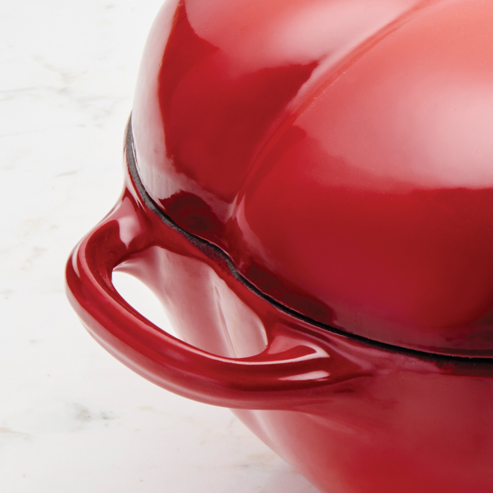 Staub Каструля / жаровня в формі помідора 25 см Cherry | https://grandposuda.com.ua