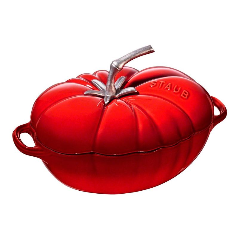 Staub Кокот Помідор 25 см, червоний | https://grandposuda.com.ua