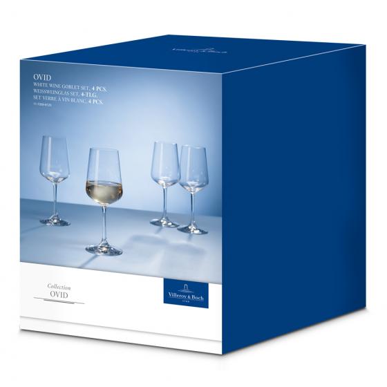 Villeroy & Boch Бокал для белого вина, набор 4 предмета 21,4 см Ovid | https://grandposuda.com.ua