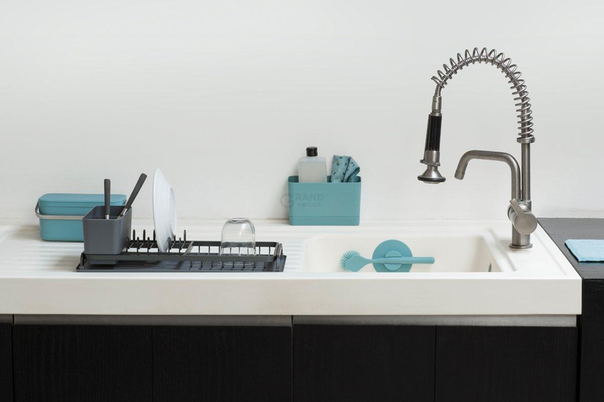 Brabantia Сушилка для посуды 12,5х20х46,3 см темно-серая | https://grandposuda.com.ua