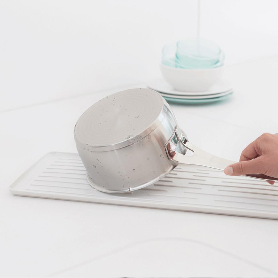 Brabantia Сушарка для посуду 12,5х20х46,3 см світло-сіра | https://grandposuda.com.ua