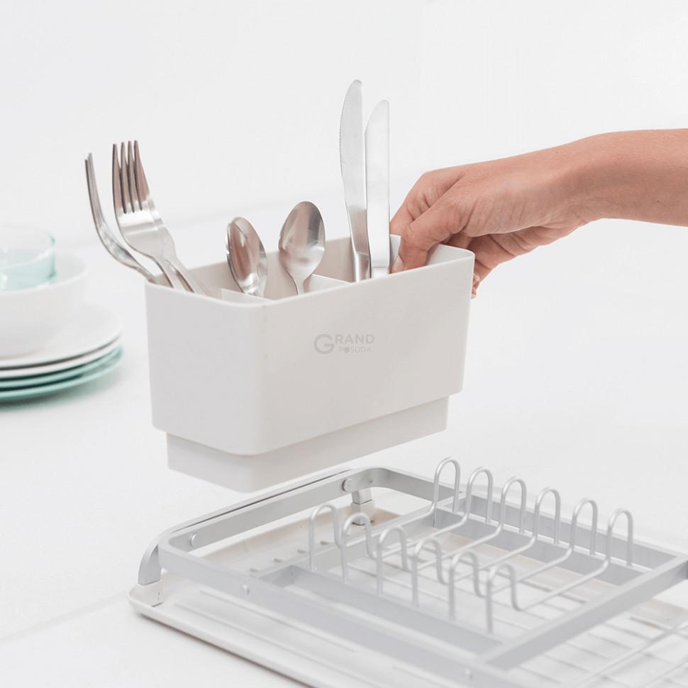 Brabantia Сушарка для посуду 12,5х20х46,3 см світло-сіра | https://grandposuda.com.ua
