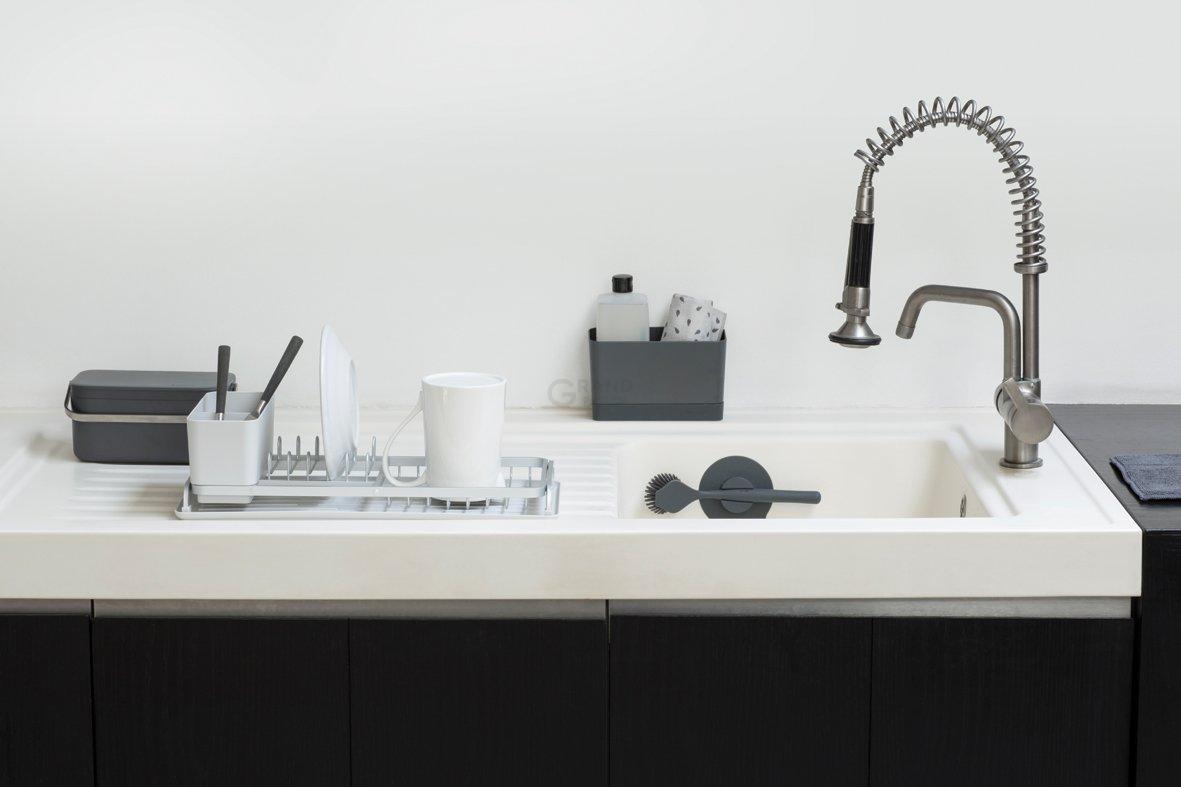 Brabantia Сушарка для посуду 12,5х20х46,3 см світло-сіра | https://grandposuda.com.ua