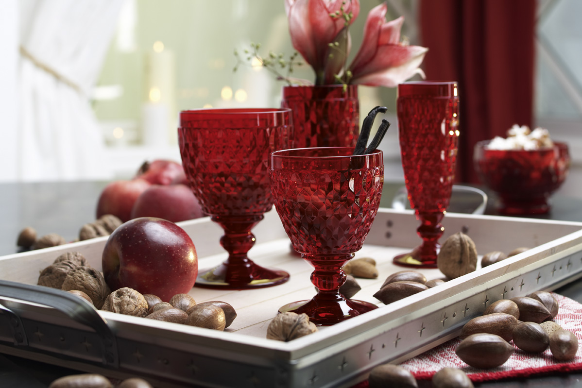 Villeroy & Boch Келих для білого вина 120 мм, червоний Boston | https://grandposuda.com.ua