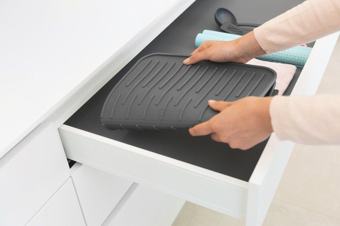 Brabantia Килимок - сушарка для посуду 0,9х32,5х43,8 см темно-сірий | https://grandposuda.com.ua