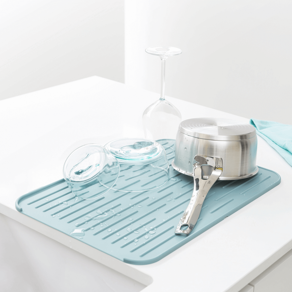 Brabantia Килимок - сушарка для посуду 0,9х32,5х43,8 см мятний | https://grandposuda.com.ua