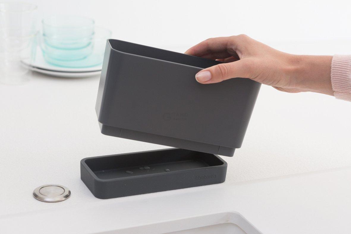 Brabantia Органайзер для мойки 11,5х19х8,5 см темно-серый Sink side | https://grandposuda.com.ua