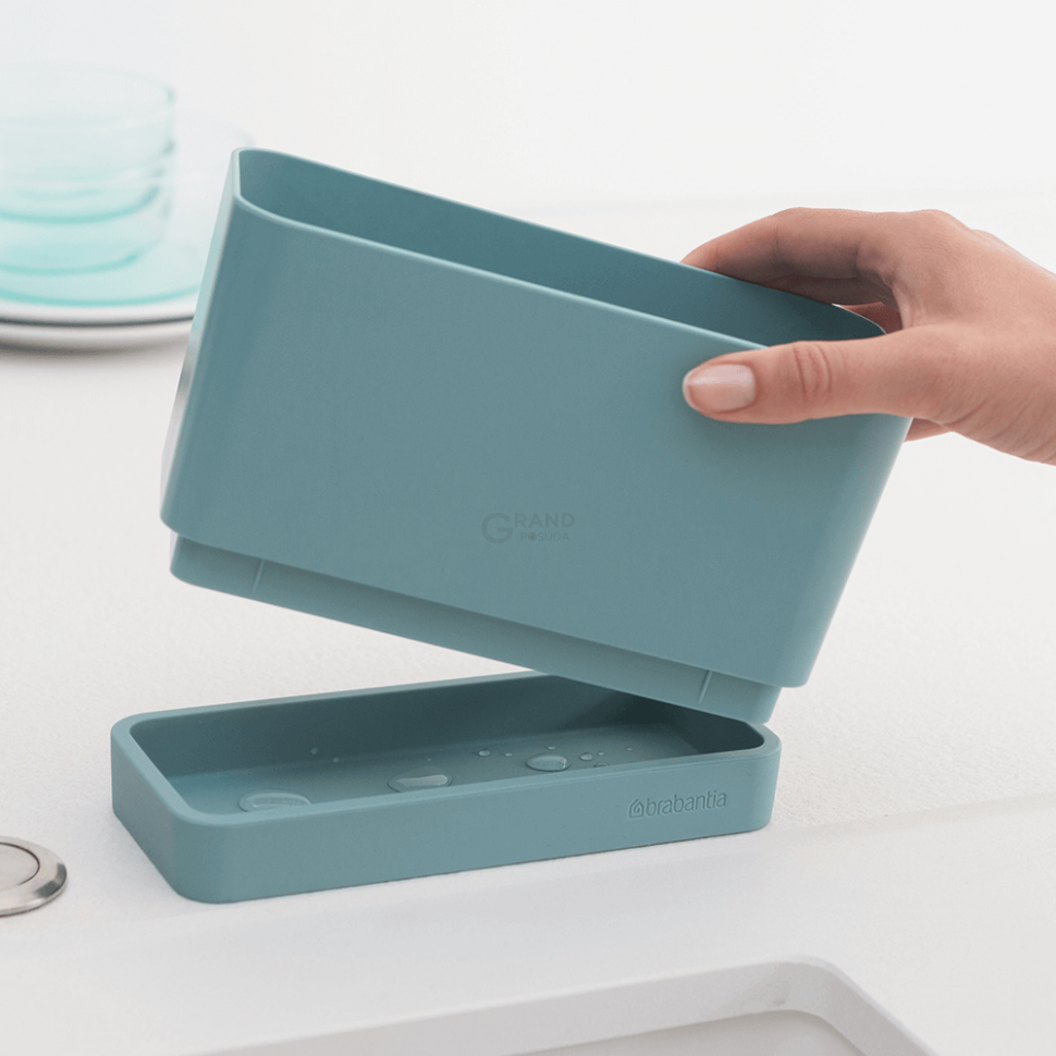 Brabantia Органайзер для мийки 11,5х19х8,5 см мятний Sink side | https://grandposuda.com.ua
