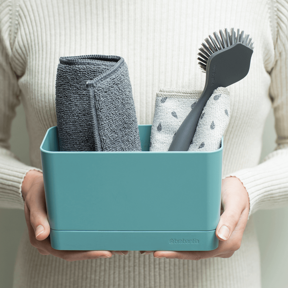 Brabantia Органайзер для мийки 11,5х19х8,5 см мятний Sink side | https://grandposuda.com.ua