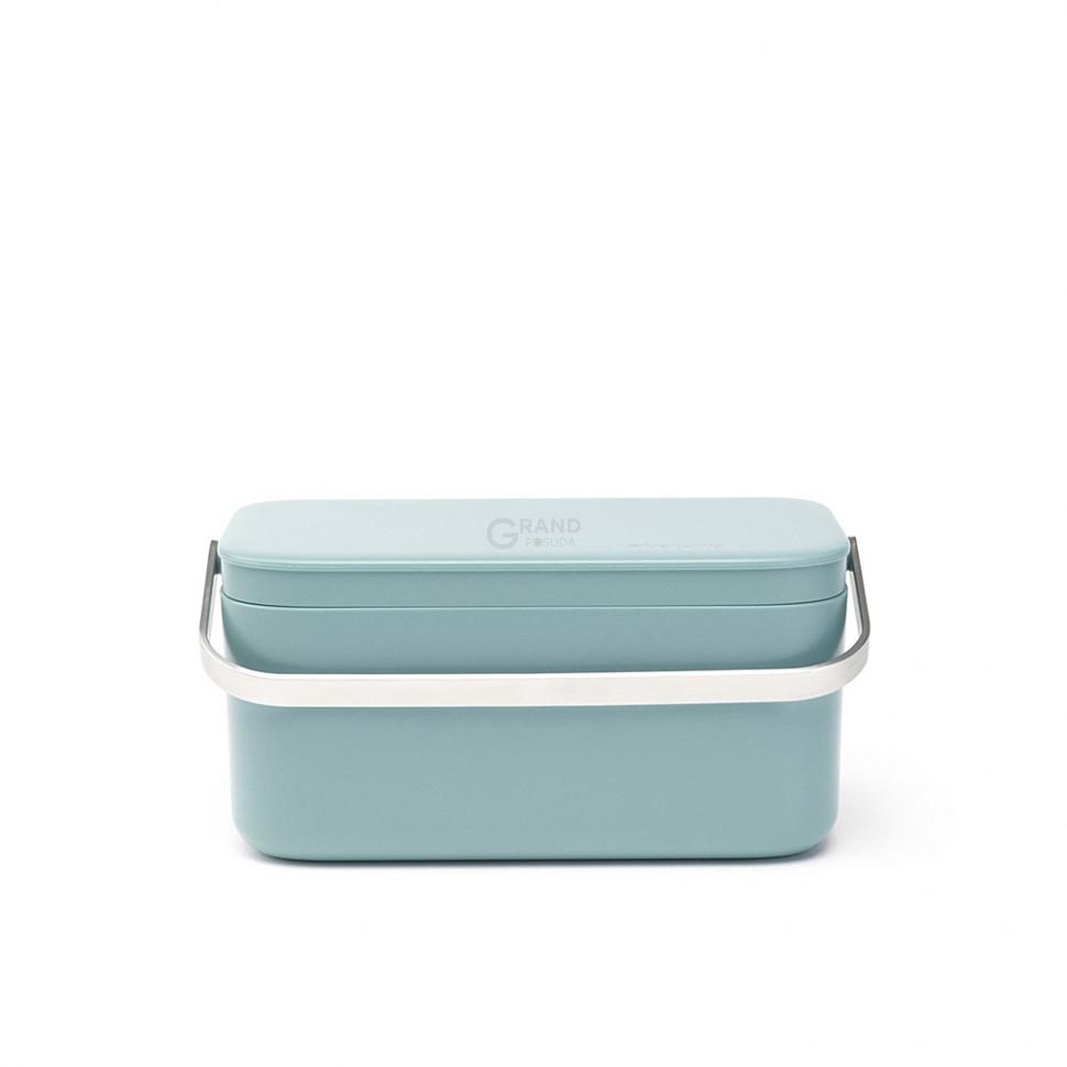 Brabantia Контейнер для пищевых отходов 10,7х22,1х12,7см мятный Sink side | https://grandposuda.com.ua