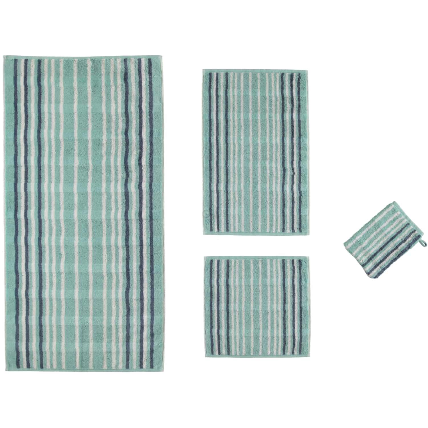 Мочалка-варежка 16 х 22 см Sea Green Noblesse Lines Cawo | https://grandposuda.com.ua