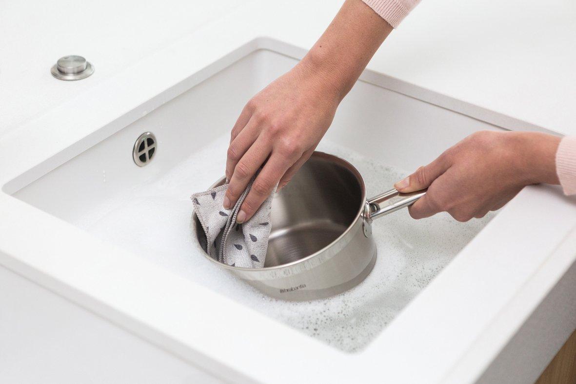 Brabantia Набор полотенец для посуды, 2 шт 0,5х30х30 см светло-серый Sink side | https://grandposuda.com.ua