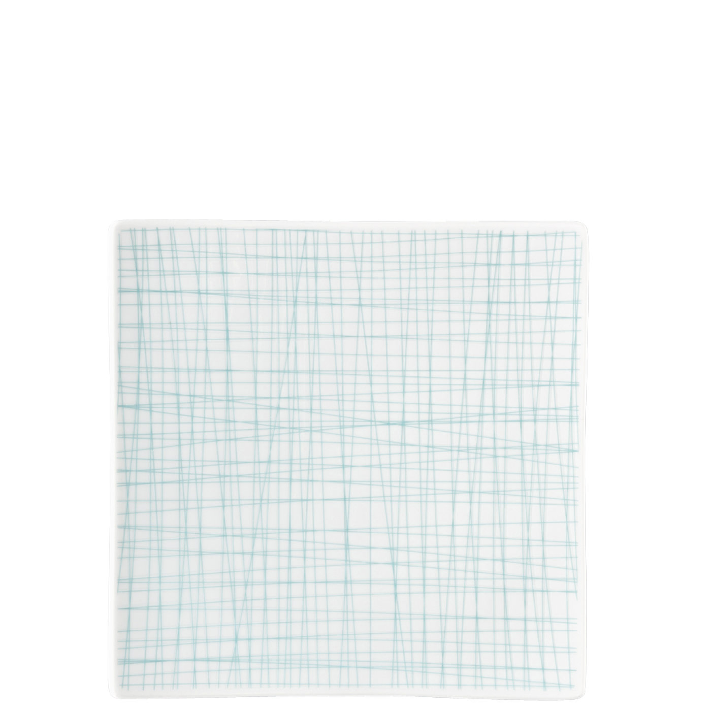 Rosenthal Тарілка 21 см квадратна Line Aqua Mesh Colours | https://grandposuda.com.ua