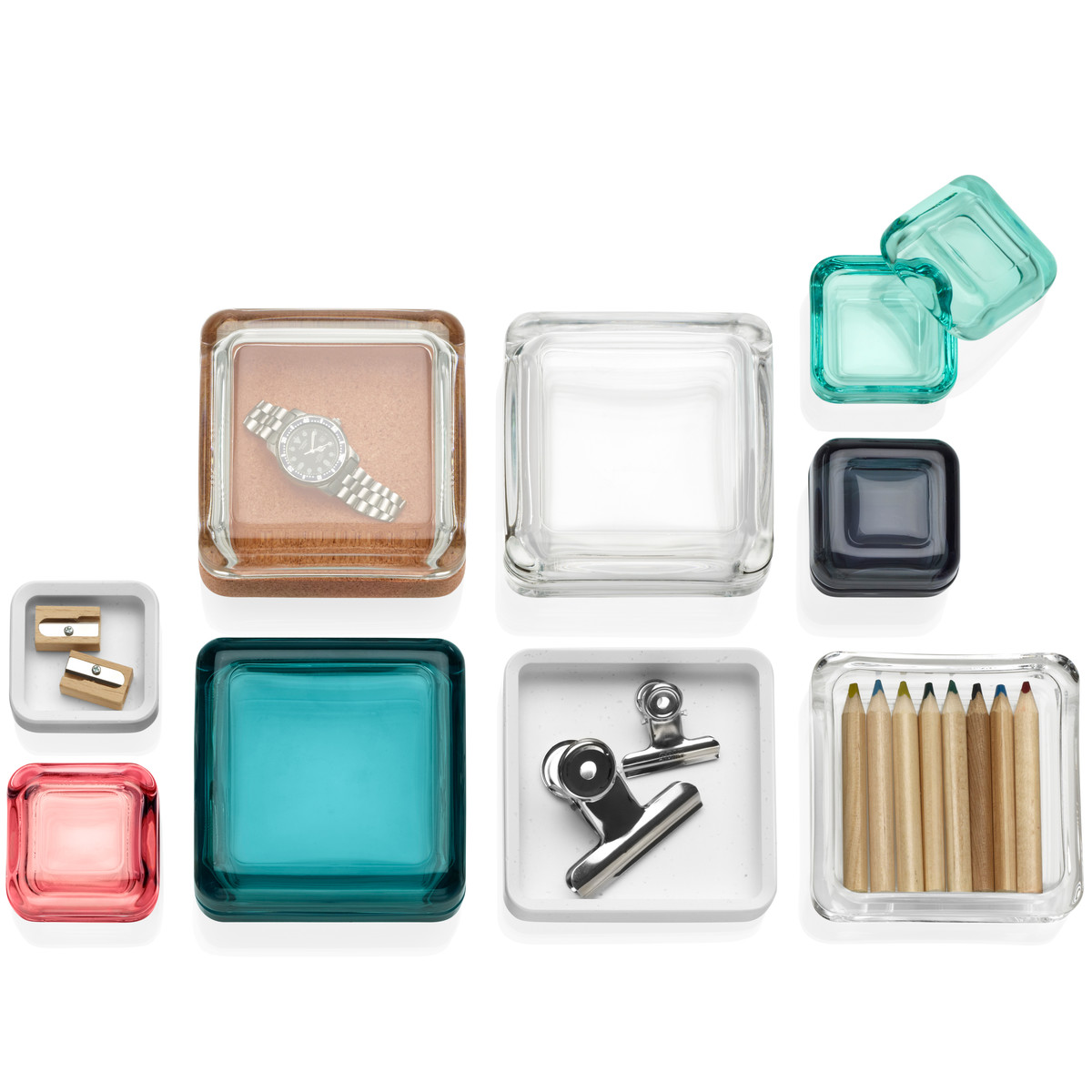Iittala Шкатулка 5,5х10,8х10,8 см синяя/морская Vitriini | https://grandposuda.com.ua