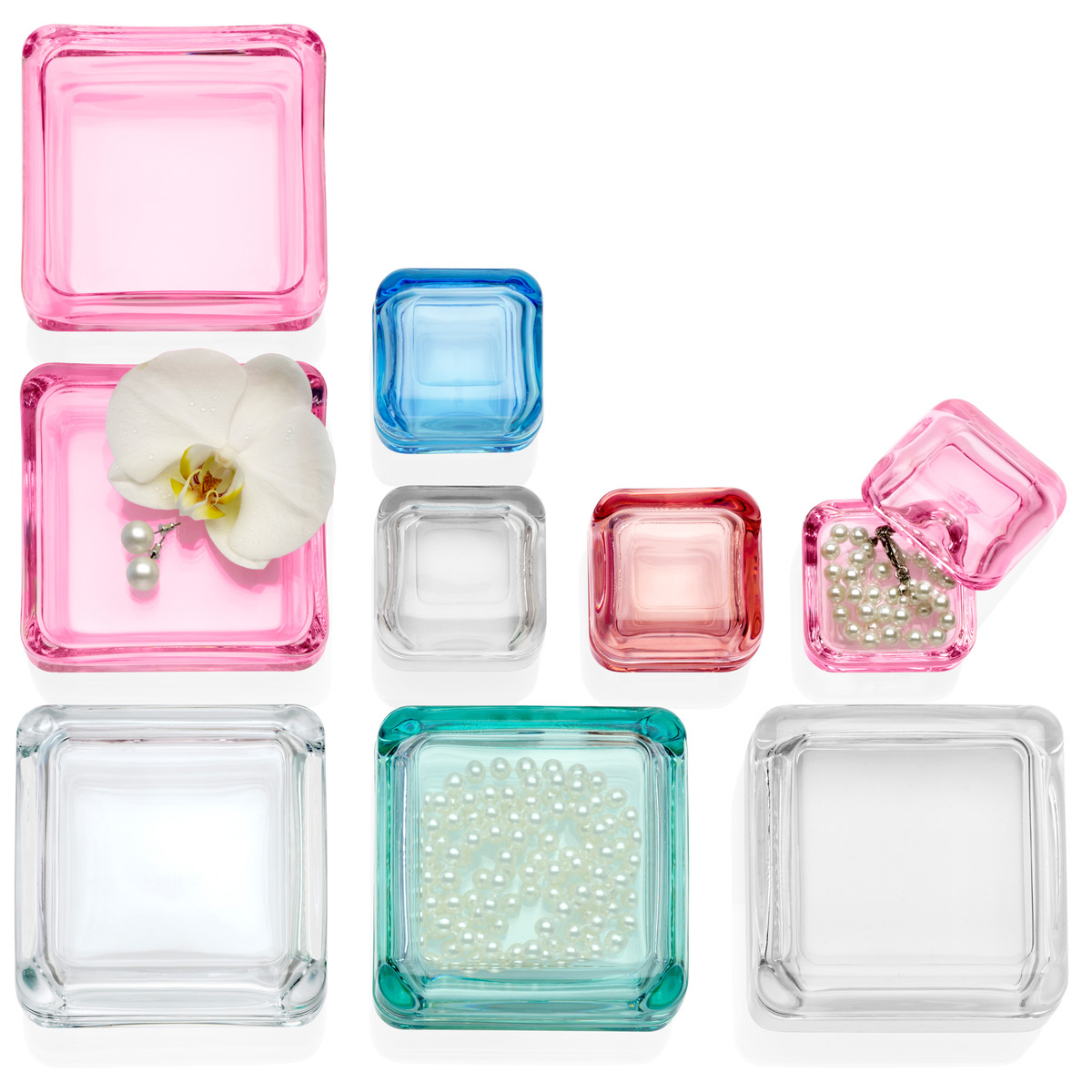 Iittala Шкатулка 5,5х10,8х10,8 см синяя/морская Vitriini | https://grandposuda.com.ua