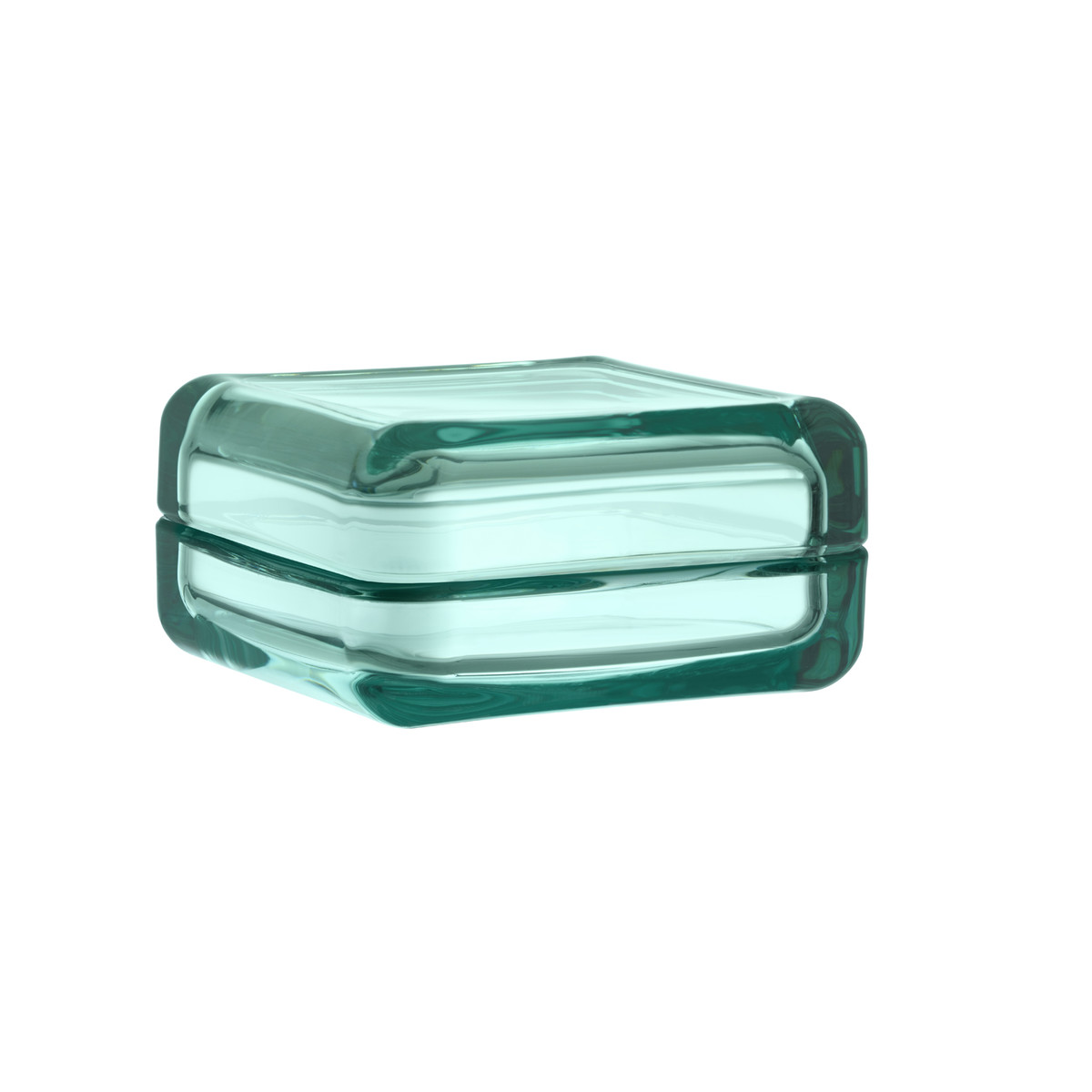 Iittala Шкатулка 5,5х10,8х10,8 см бирюзовая Vitriini | https://grandposuda.com.ua