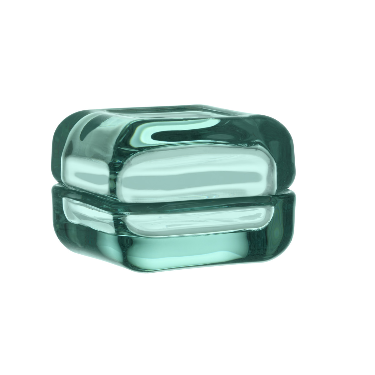 Iittala Шкатулка 4,5х6х6 см бирюзовая Vitriini | https://grandposuda.com.ua