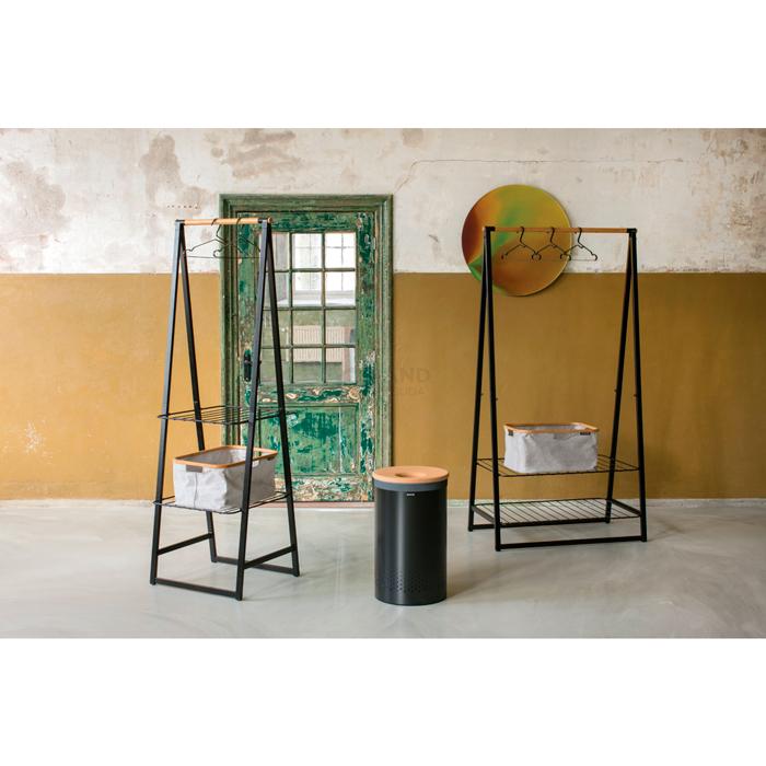 Brabantia Стойка для одежды 190х60,6х57 см черная | https://grandposuda.com.ua
