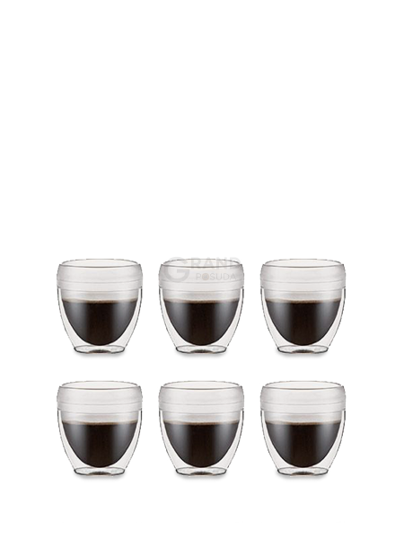 Bodum Набор стаканов с двойными стенками, 0,25 л, 6 предметов, Pavina Outdoor | https://grandposuda.com.ua