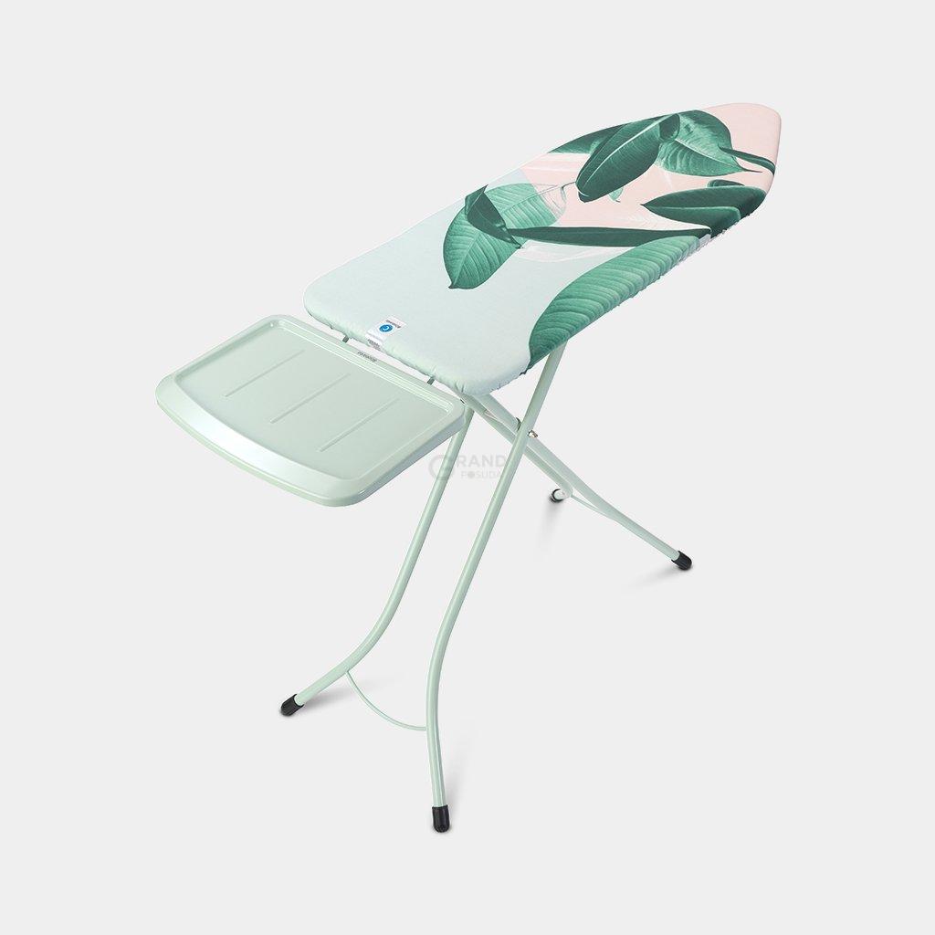 Brabantia Дошка зі стаціонарної підставкою для парової системи 124 x 45 cm (С) - 25 мм Tropical Leaves | https://grandposuda.com.ua