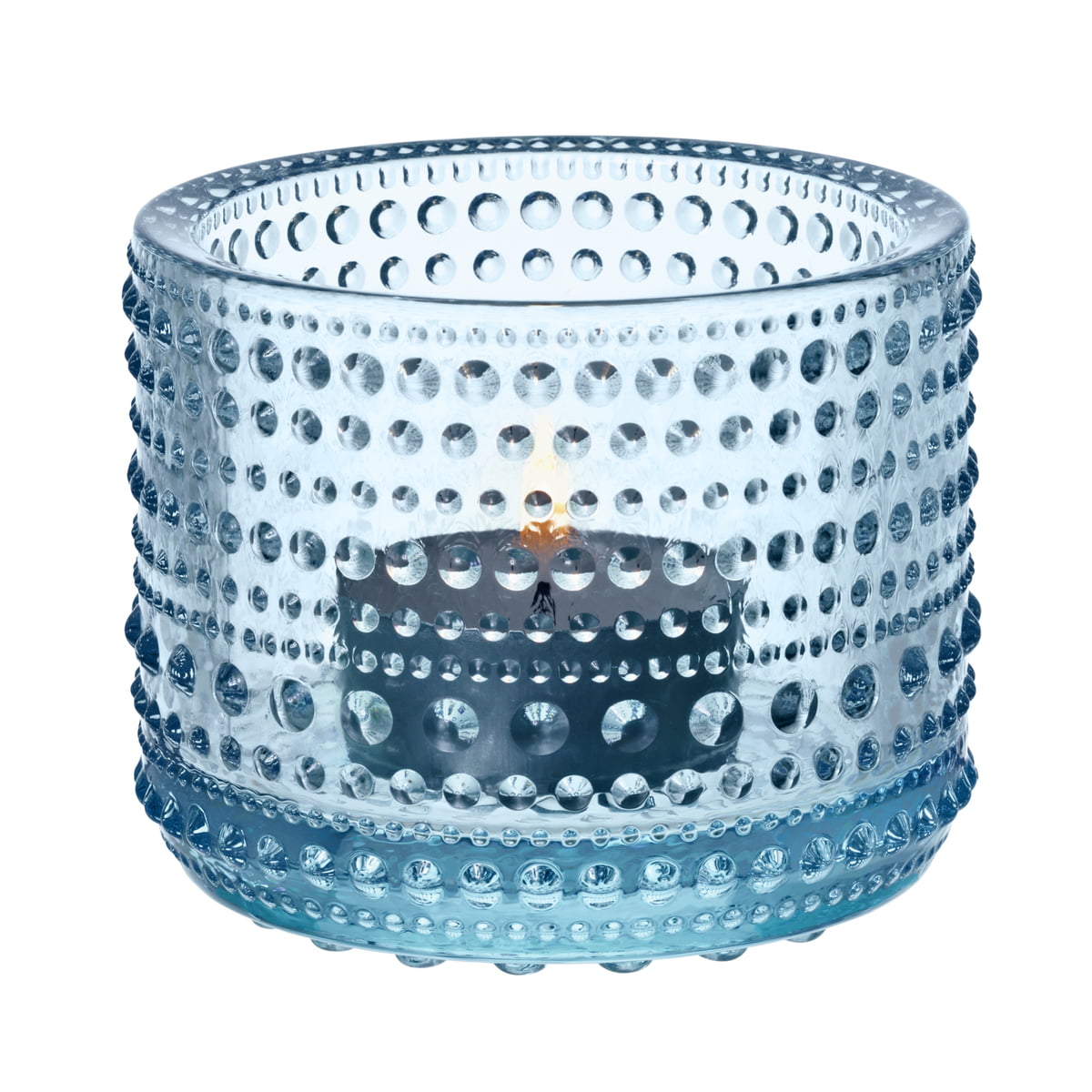 Iittala Подсвечник 6,4х7,7 см светло-голубой Kastehelmi | https://grandposuda.com.ua