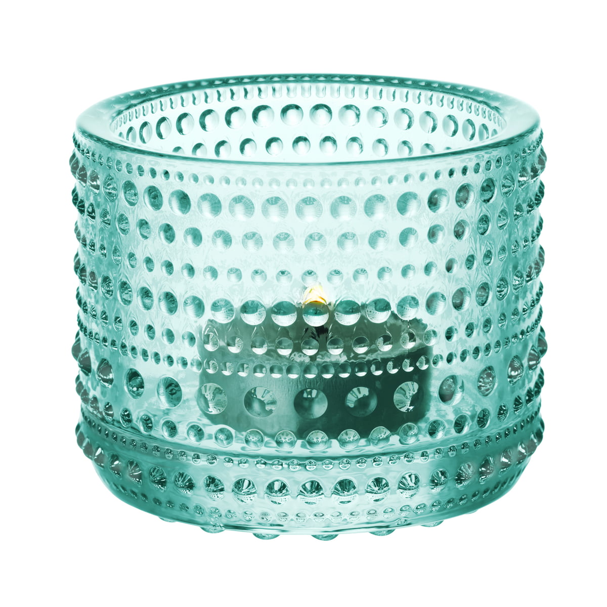 Iittala Подсвечник 6,4х7,7 см светло-зеленый Kastehelmi | https://grandposuda.com.ua