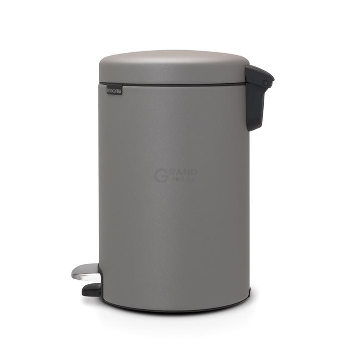 Brabantia Сміттєвий бак з педаллю 12 л мінерально-сірий NewIcon | https://grandposuda.com.ua