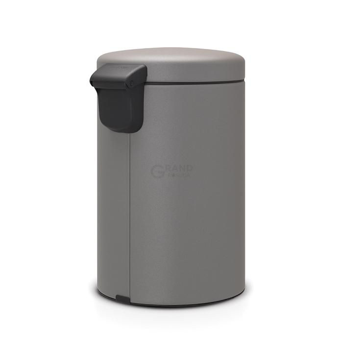 Brabantia Сміттєвий бак з педаллю 12 л мінерально-сірий NewIcon | https://grandposuda.com.ua