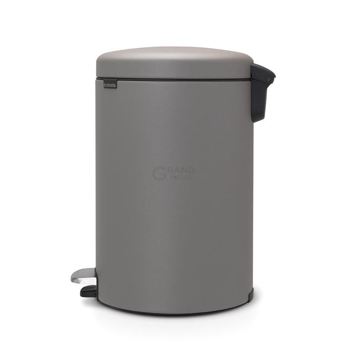 Brabantia Сміттєвий бак з педаллю 20 л мінерально-сірий NewIcon | https://grandposuda.com.ua