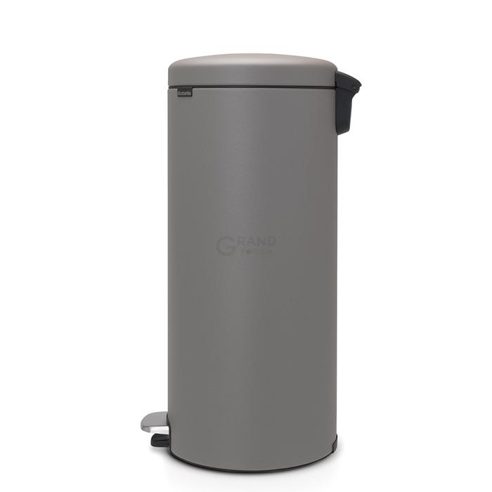 Brabantia Сміттєвий бак з педаллю 30 л мінерально-сірий NewIcon | https://grandposuda.com.ua