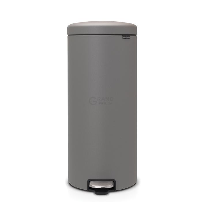Brabantia Сміттєвий бак з педаллю 30 л мінерально-сірий NewIcon | https://grandposuda.com.ua