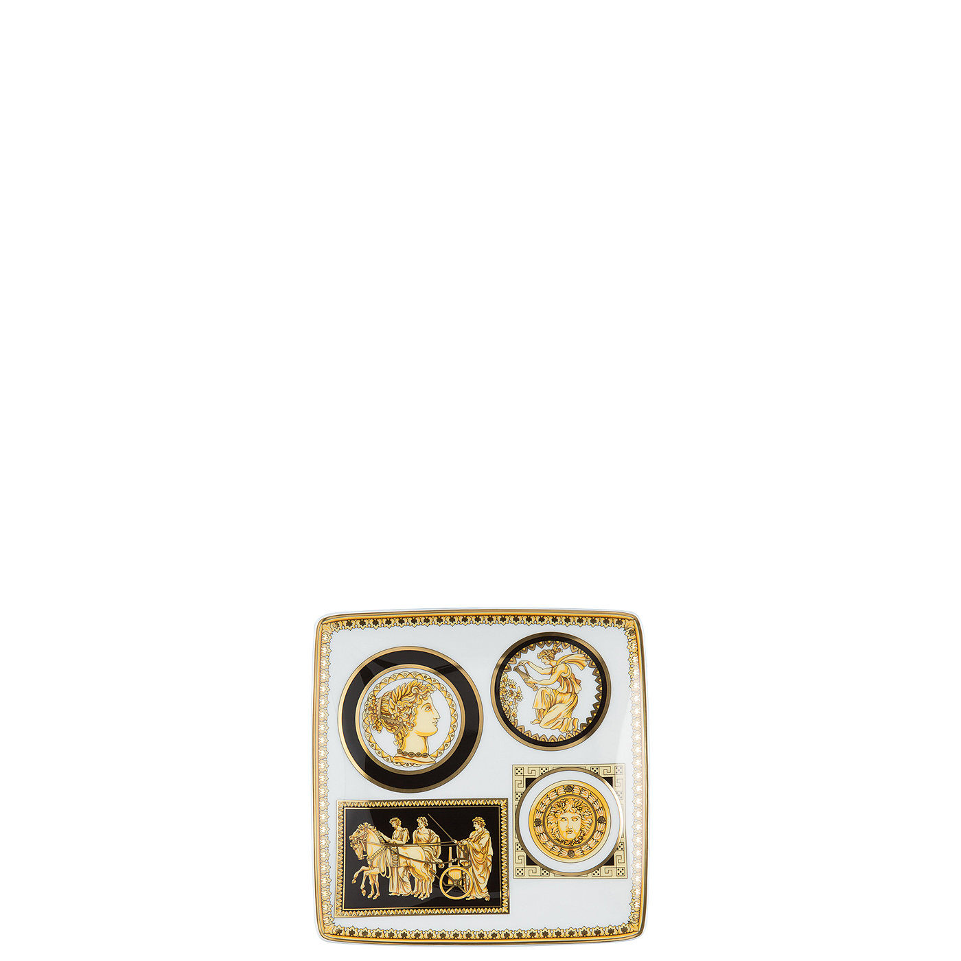 Versace Блюдце 12 см, квадратное Cornici Tribute | https://grandposuda.com.ua