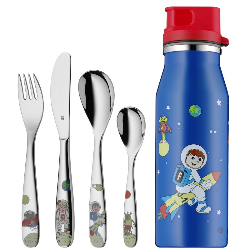 WMF Набір дитячих столових приборів 5 предметів Willy Mia Fred Space WMF Набір дитячих столових приборів 5 предметів Willy Mia Fred Space | https://grandposuda.com.ua