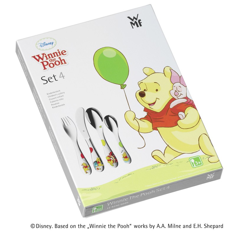 WMF Набор детских столовых приборов 4 предмета Winnie the Pooh | https://grandposuda.com.ua