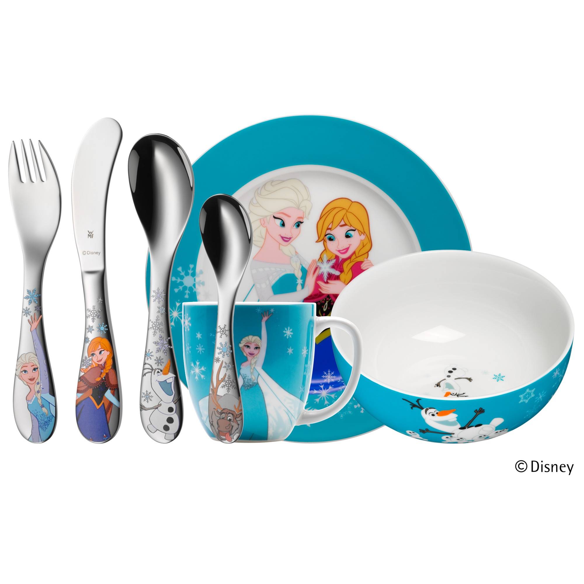 WMF Набір дитячого посуду 7 предметів Disney Frozen | https://grandposuda.com.ua
