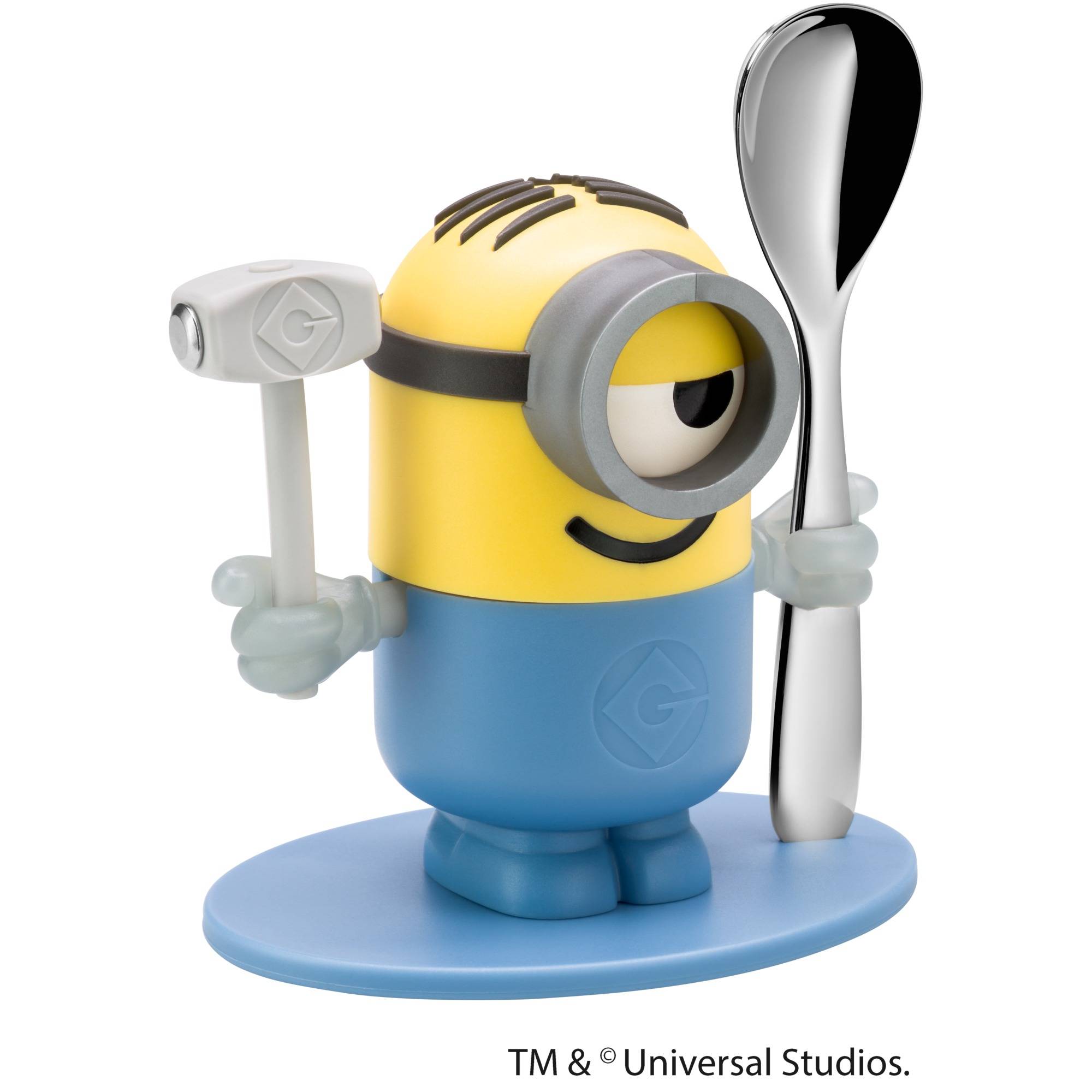 WMF Детская подставка для яйца и ложка Minions | https://grandposuda.com.ua