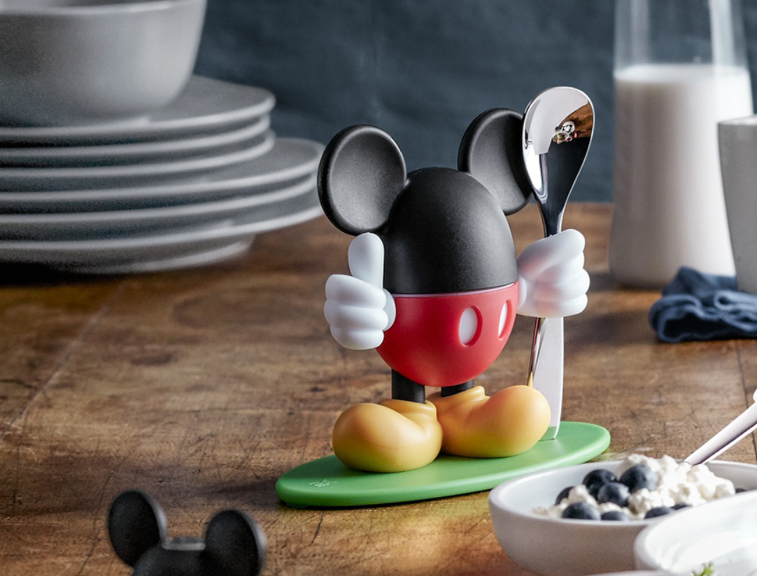 WMF Детская подставка для яйца и ложка Mickey Mouse | https://grandposuda.com.ua