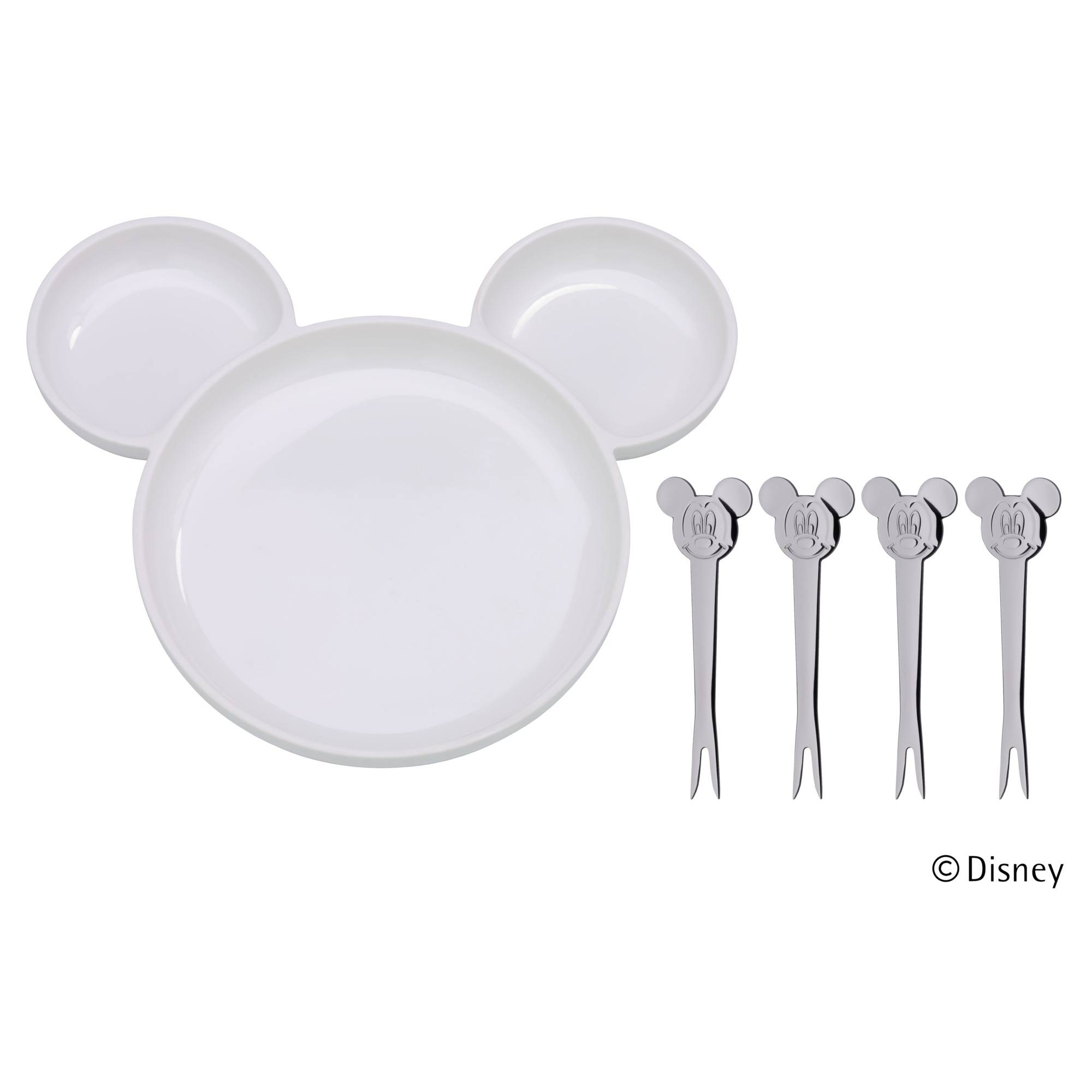 WMF Дитячий набір з тарілки і 4 ножів Mickey Mouse | https://grandposuda.com.ua