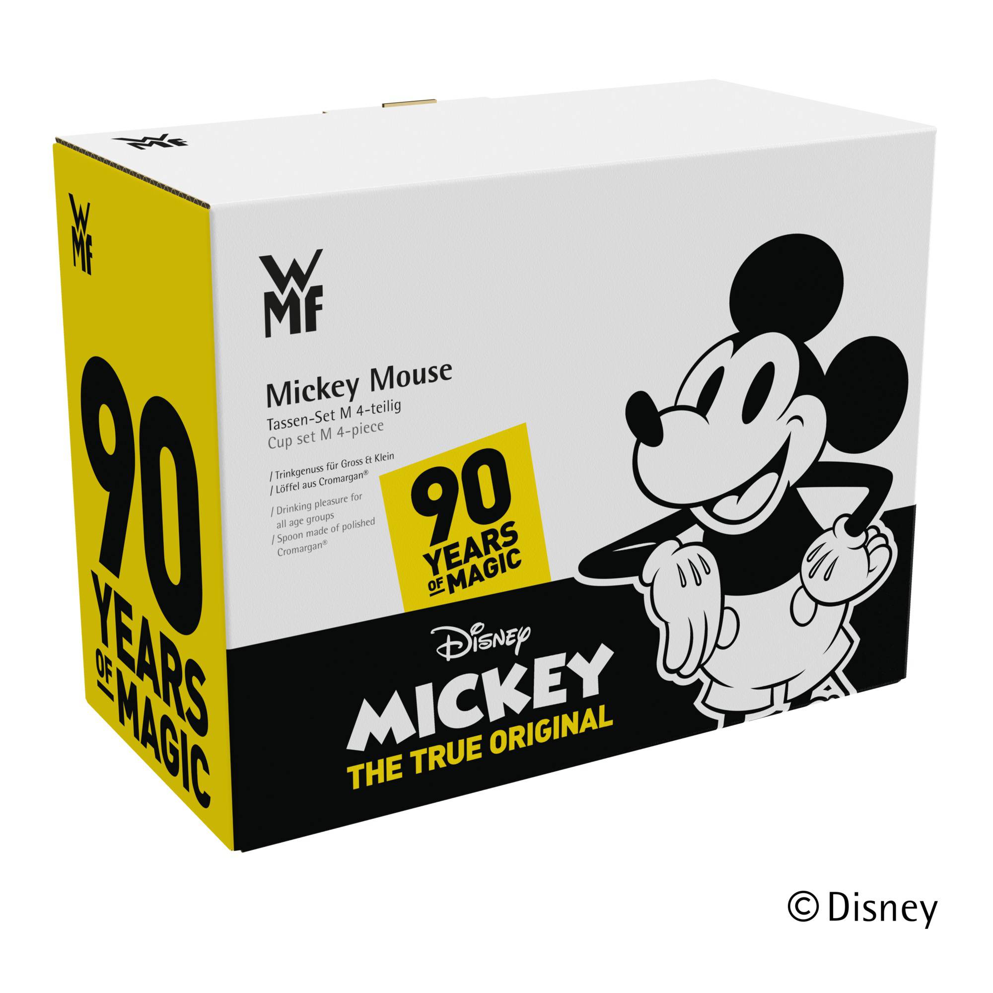 WMF Набір дитячих кухлів і ложок, 4 предмета, Mickey Mouse | https://grandposuda.com.ua