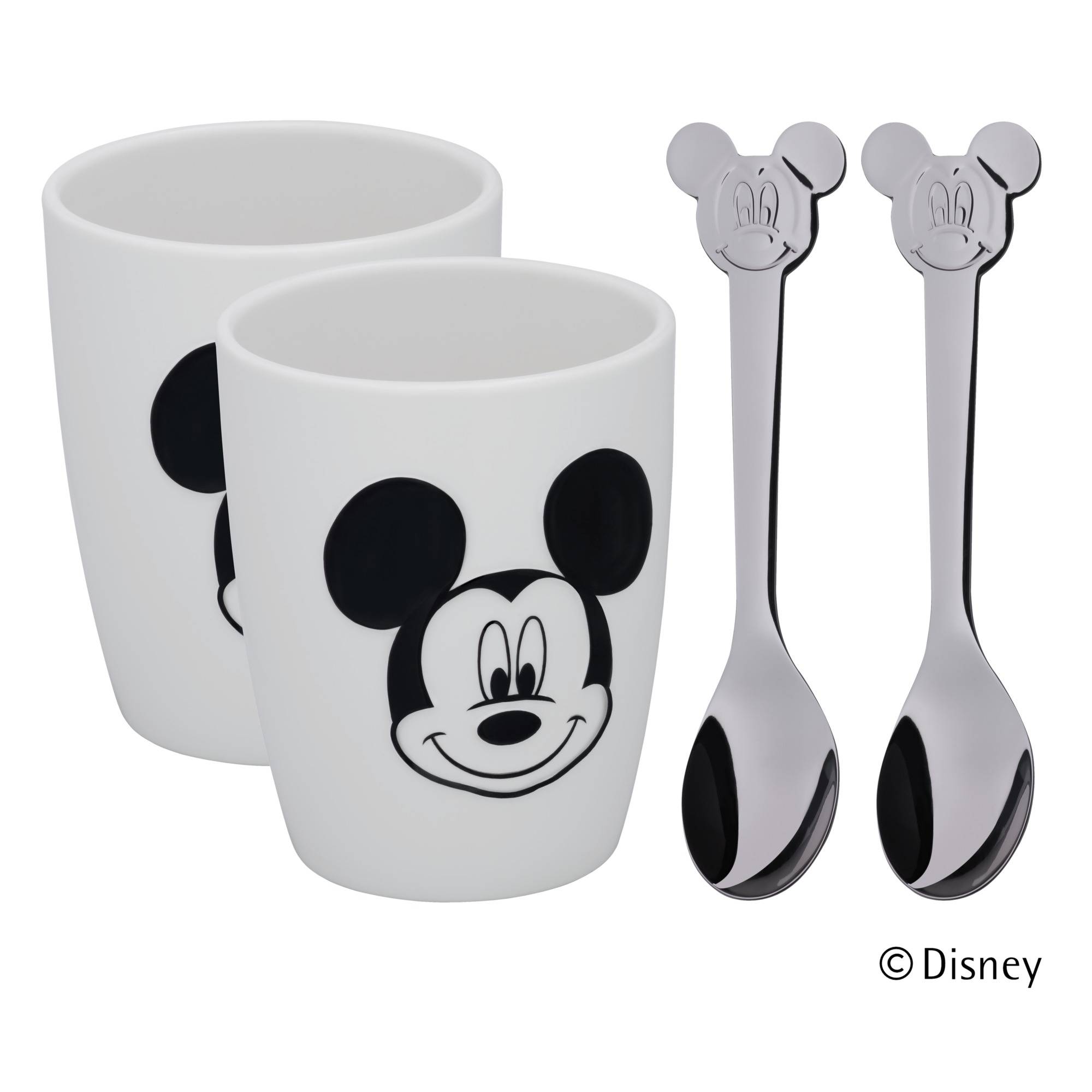 WMF Набір дитячих кухлів і ложок, 4 предмета, Mickey Mouse | https://grandposuda.com.ua