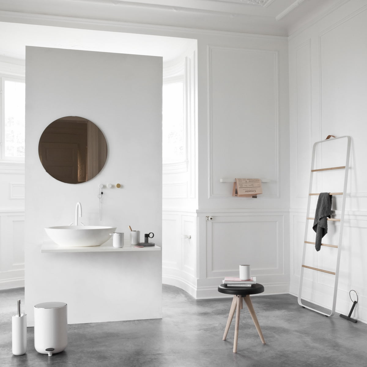 Ершик для унитаза 39,5x10x10x10 см черный Bath Menu | https://grandposuda.com.ua