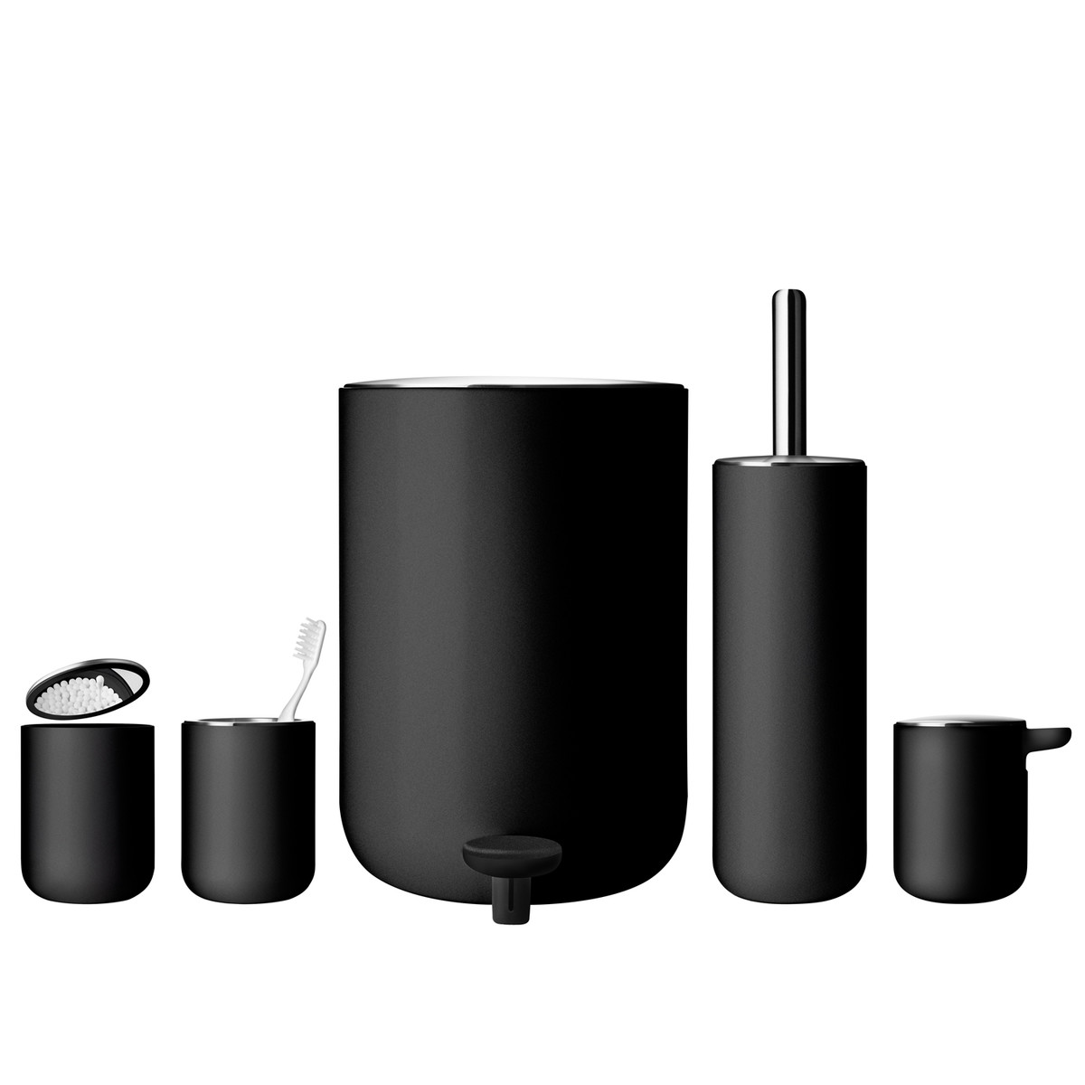 Ершик для унитаза 39,5x10x10x10 см черный Bath Menu | https://grandposuda.com.ua
