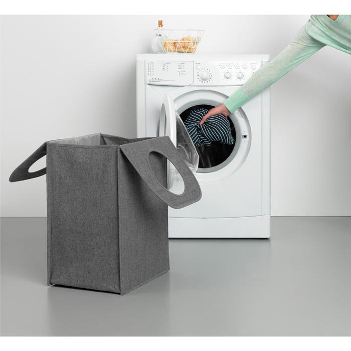 Brabantia Сумка для белья темно-серая 55 л | https://grandposuda.com.ua