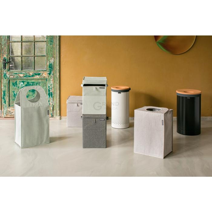 Brabantia Сумка для белья серо-зеленая 55 л | https://grandposuda.com.ua